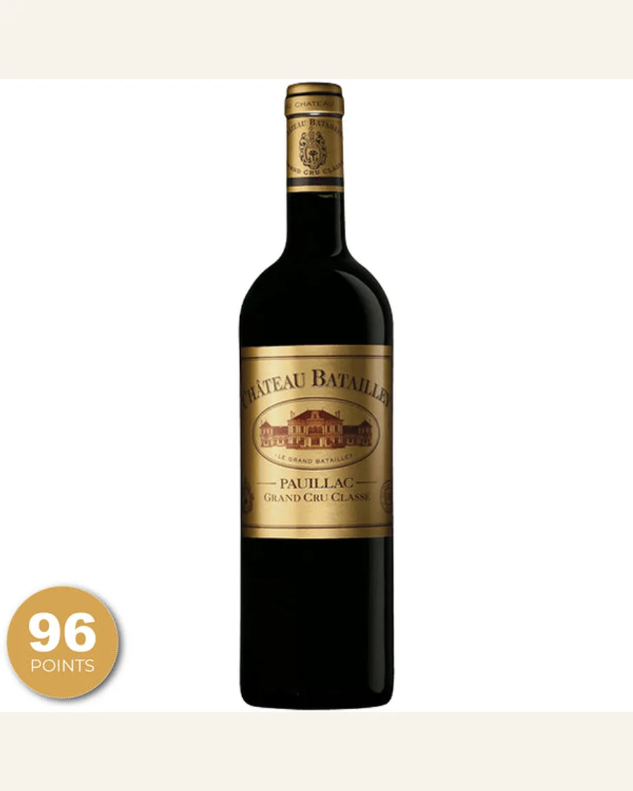 Château Batailley 巴特利酒庄正牌干红酒标与酒瓶图片