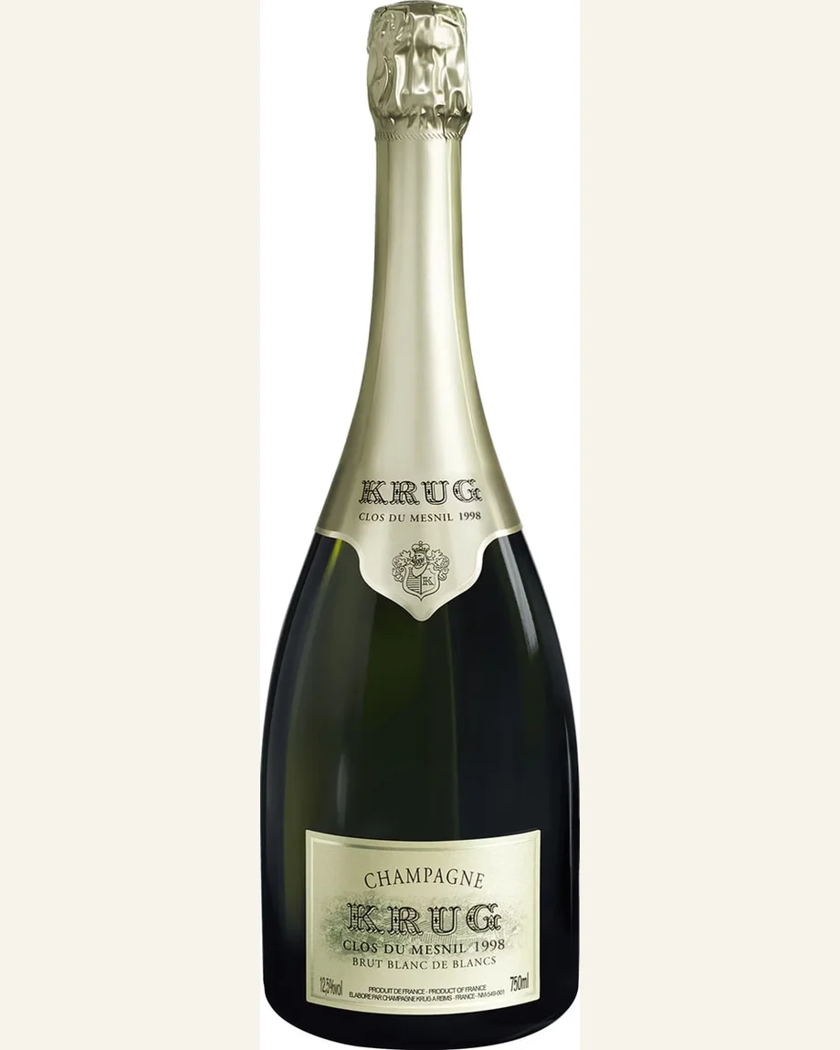 Krug Clos Du Mesnil库克 梅尼尔园白中白年份香槟酒标与酒瓶图片