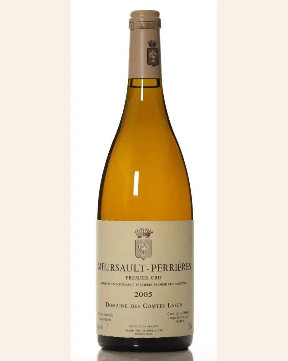 Lafon Meursault Perrieres默尔索石头一级田酒标与酒瓶图片