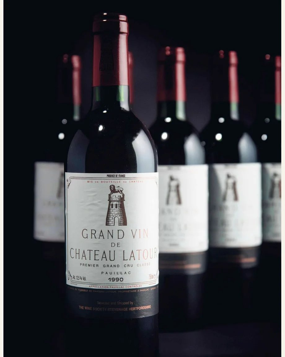 拉图Latour酒标与酒瓶图片