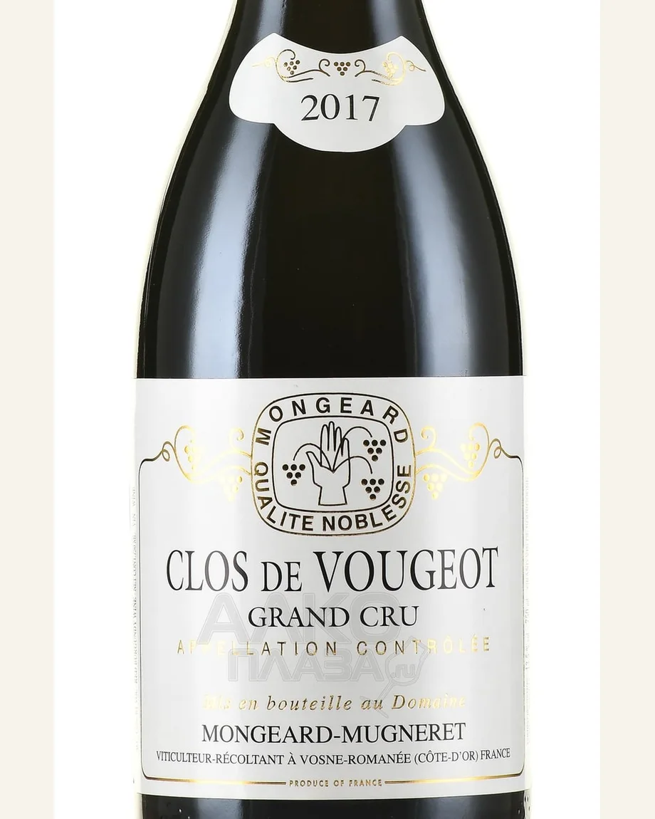 Mongeard Mugneret Vougeot Les Cras克拉一级田酒标与酒瓶图片