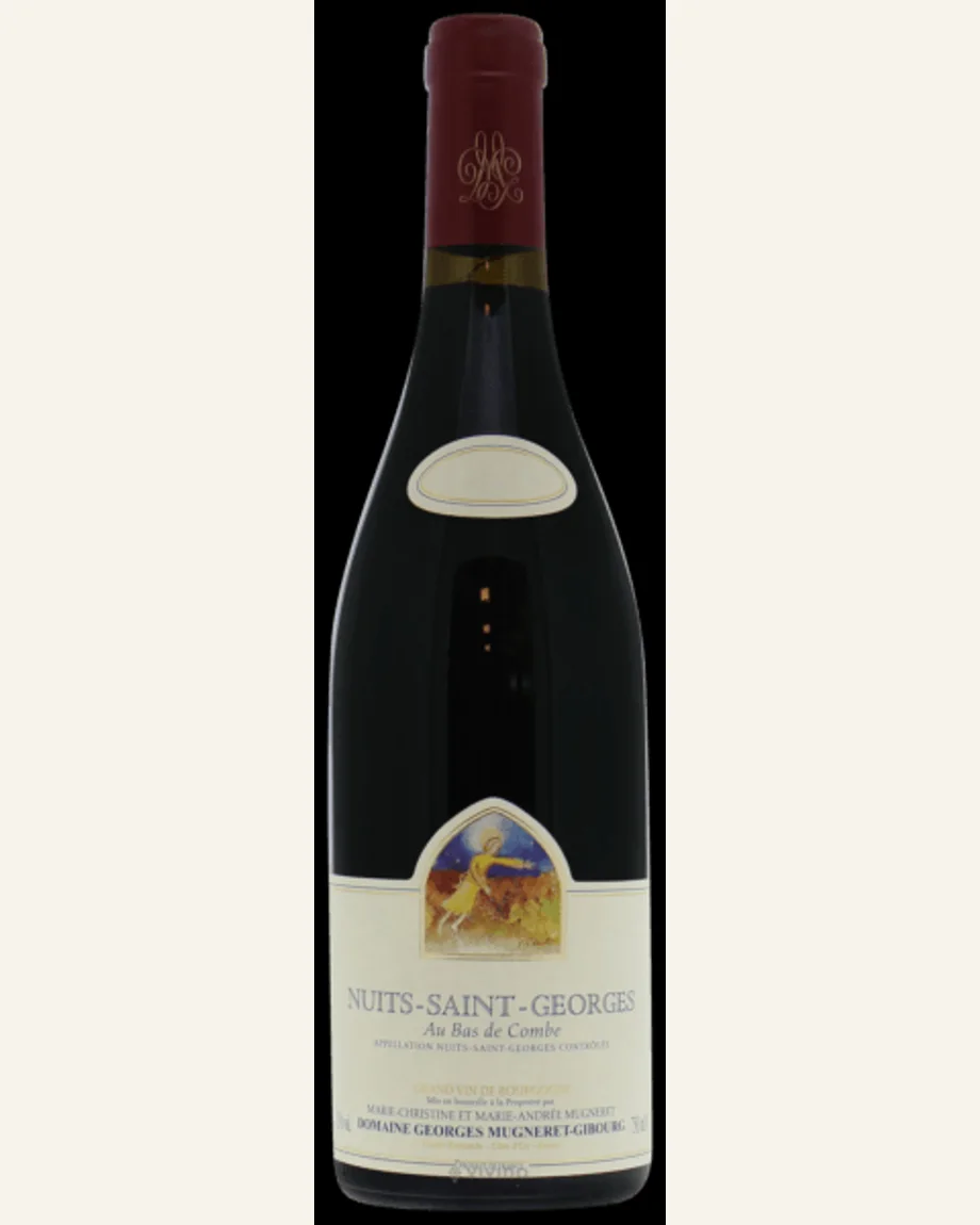 Mugneret Gibourg Nuits Saint Georges Au Bas de Combe酒标与酒瓶图片