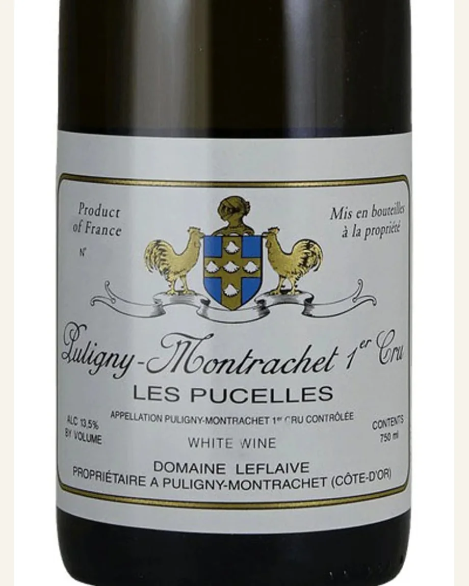 Puligny Montrachet Les Folatieres普里尼蒙哈谢富丽叶一级田酒标与酒瓶图片