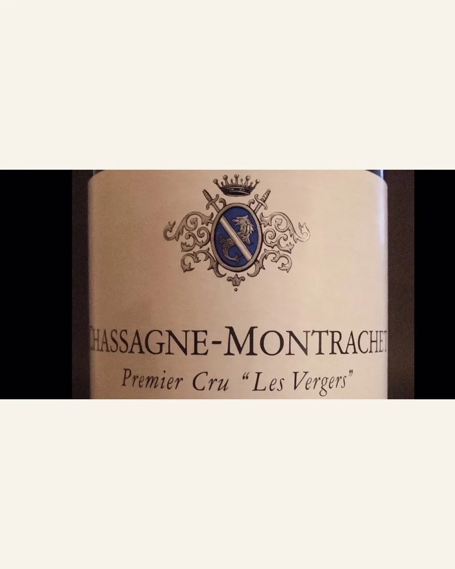 Ramonet Chassagne Montrachet Les Vergers夏山蒙哈谢维尔热一级田酒标与酒瓶图片