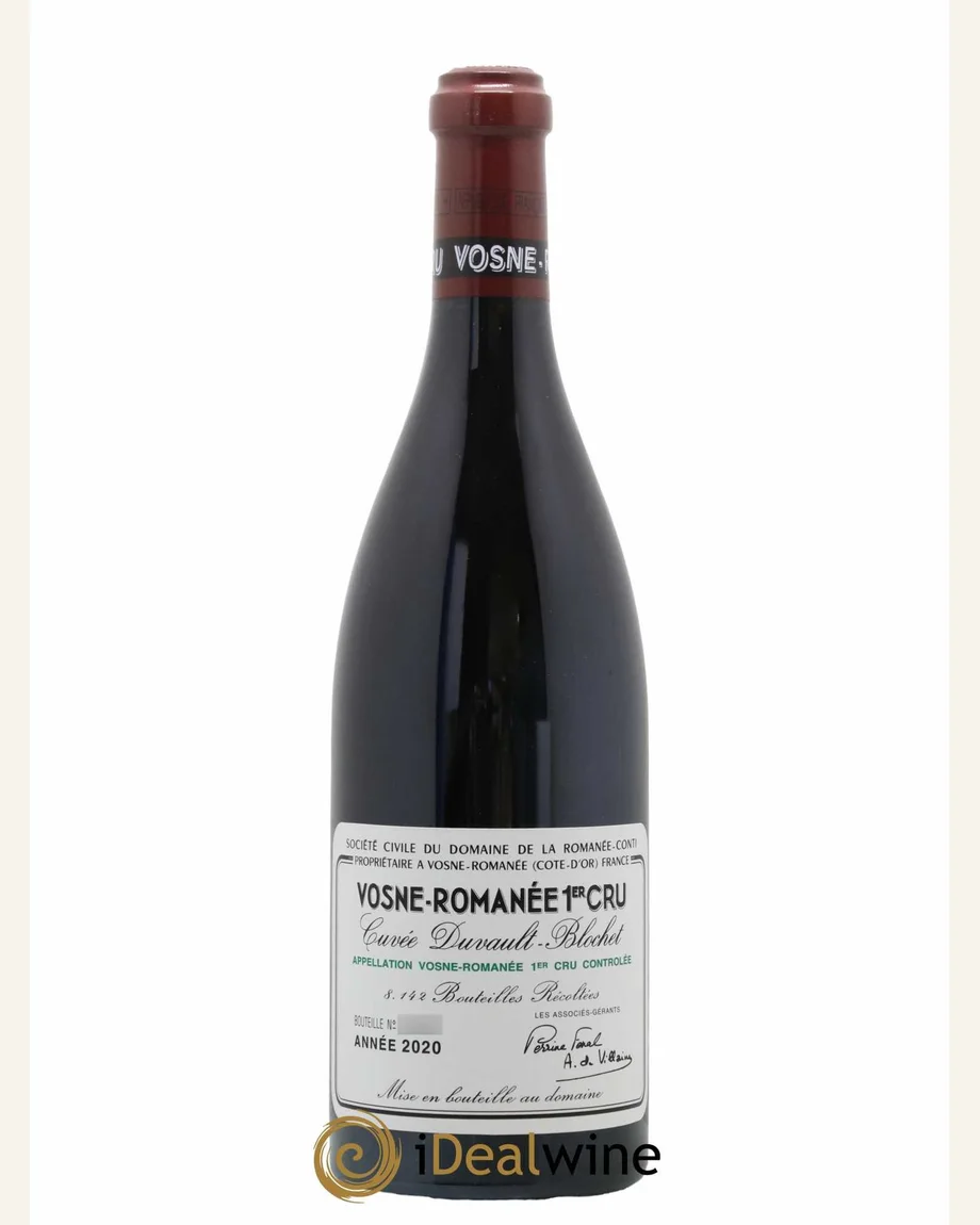 Vosne Romanee 0er Cru Duvault Blochet杜沃布洛歇特酿酒标与酒瓶图片